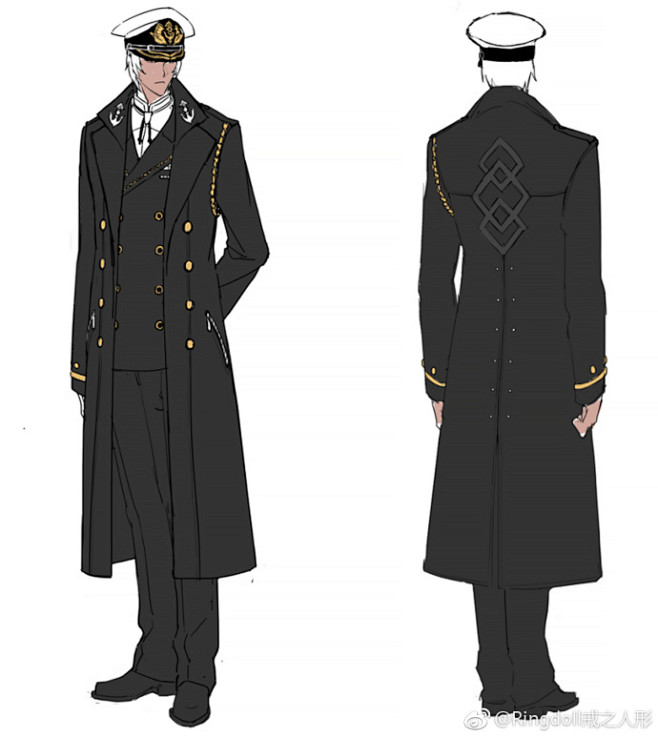 ringdoll# 战魁军装版设计图与.