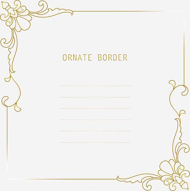 花纹边框高清素材png页面网页平面电商创意素材png素材