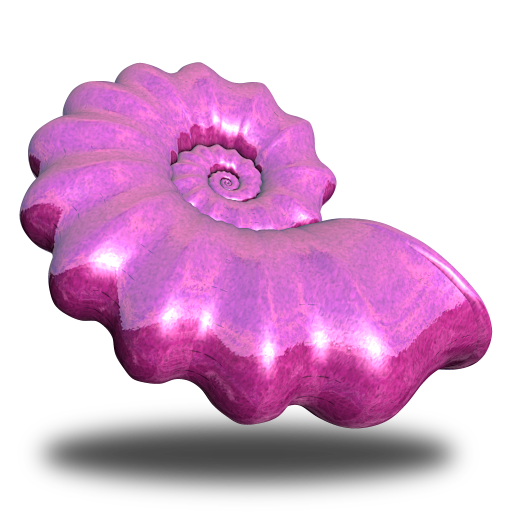 粉红色的海螺png图标