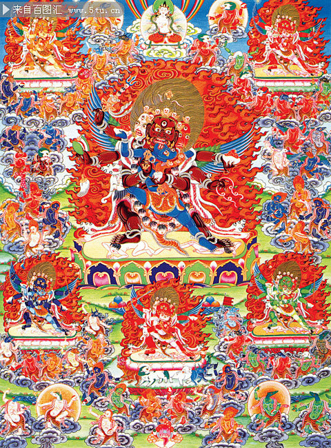 忿怒尊唐卡