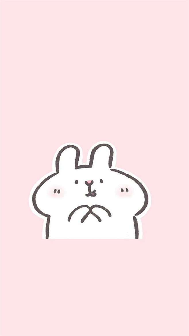 可爱小兔子卡通高清手机壁纸