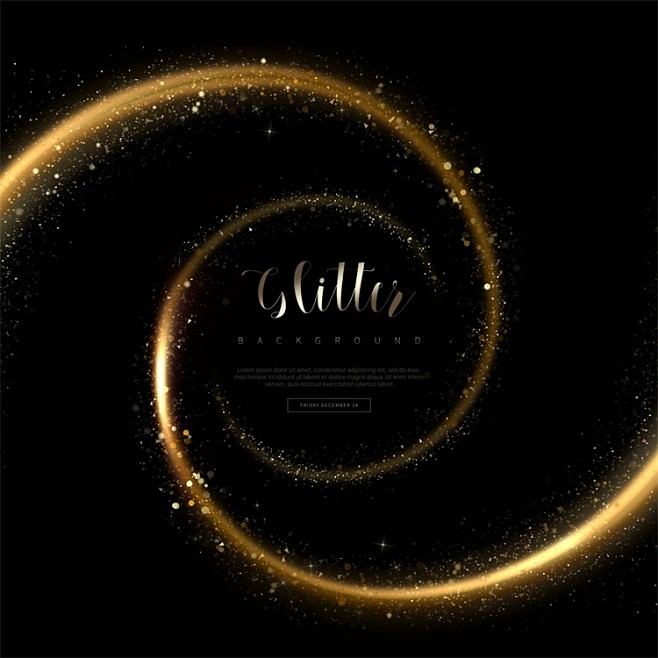 金色光效光斑黑金背景板底纹舞台形象设计会议年会PSD分层素材