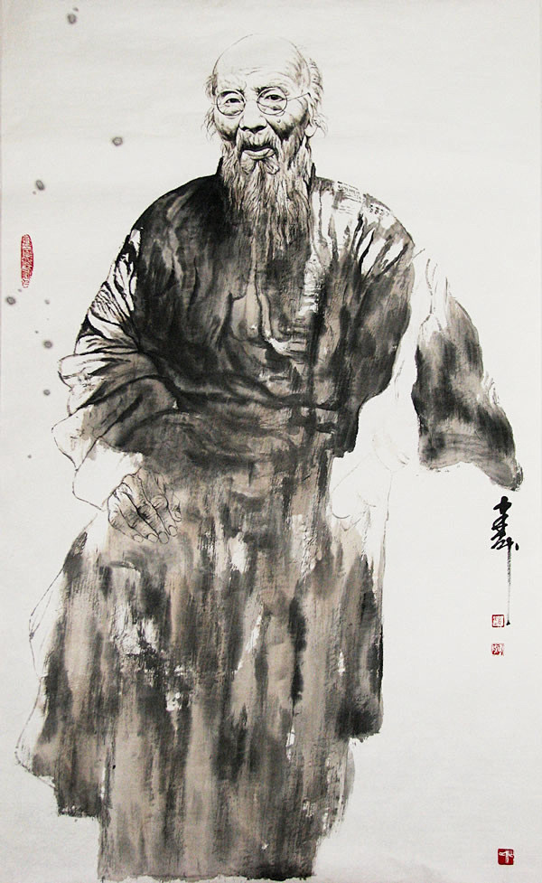 国画赵建成写意人物先贤录长篇视觉百度空间