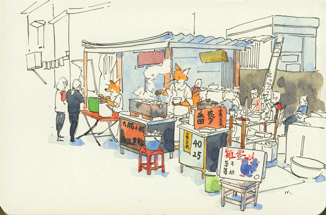 刃为^羽双串、采集到插画?画