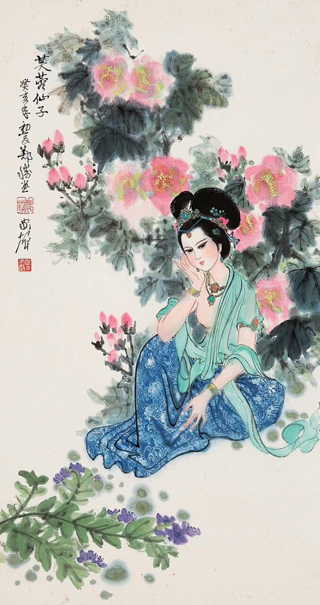 lqt2qz1a从随心的转采于2020-10-24 22:29:56仕女图国画lqt2qz1a同采