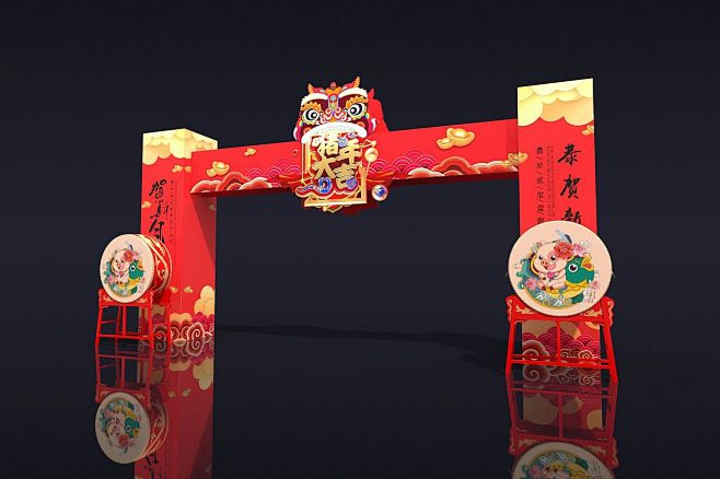 主题形象门