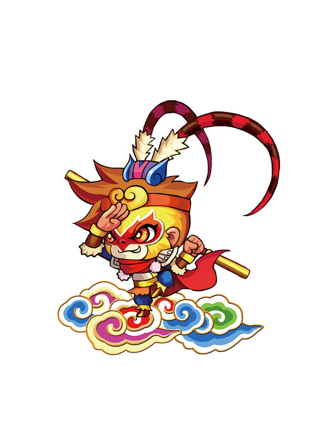 七彩祥云孙大圣