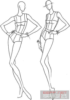 服装效果裸体模特-花瓣网|陪你做生活的设计师