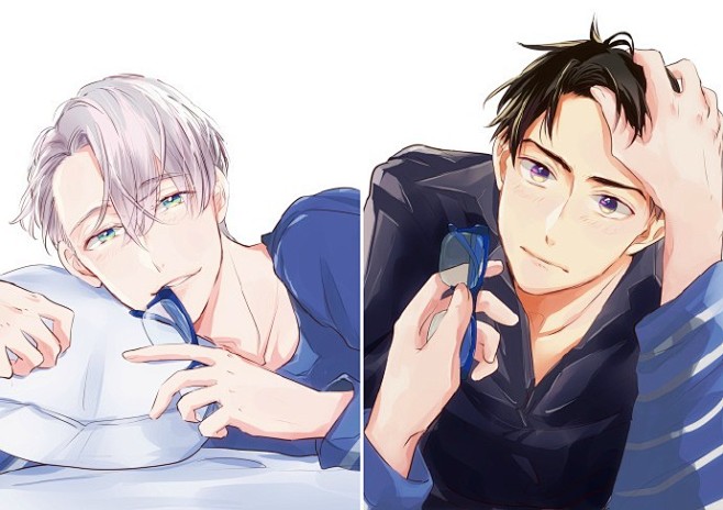 冰上的尤里勇利摘下眼镜就是攻