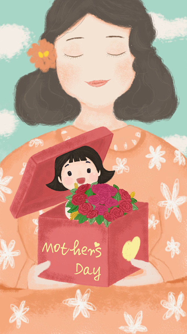 进取从miss茉莉丶转采于2018-05-11 09:29:21母亲节海报~进取该采集