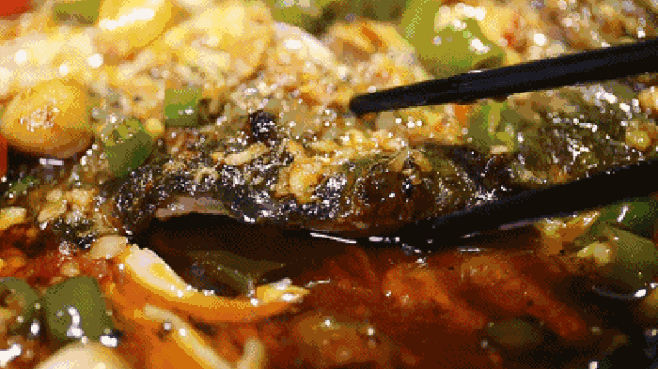 会动的美食烧烤肉食海鲜自助餐火锅鱼肉五花肉肥牛卷gif