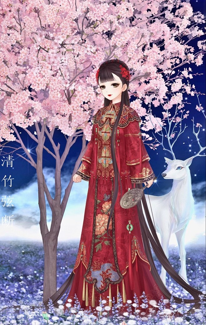 奇迹暖暖暖暖环游世界梦恋奇迹民国风秀禾服红嫁衣海棠树