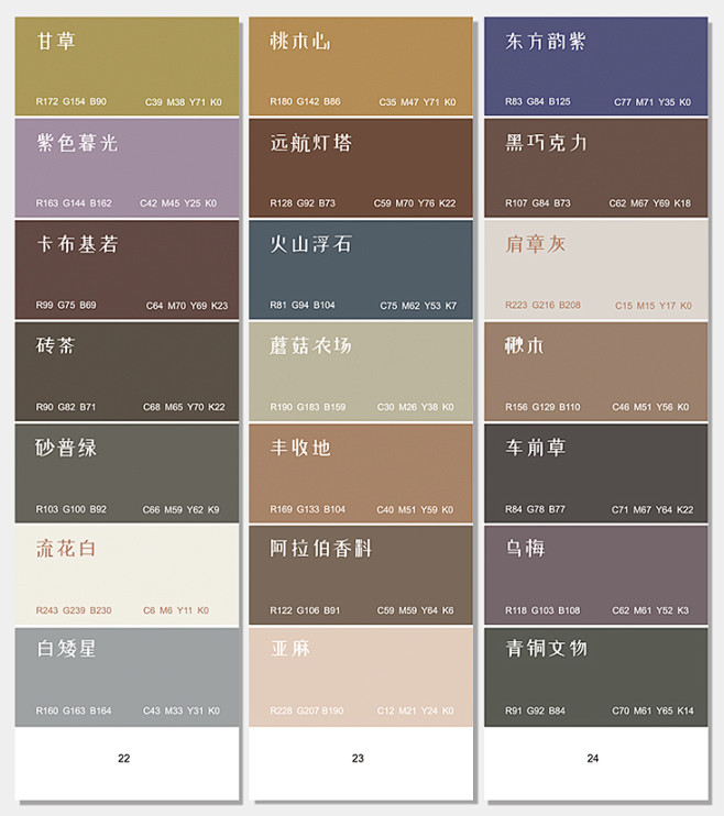 油漆平面室内设计师广告家居调色卡莫兰迪色系色板卡样板卡tmallcom