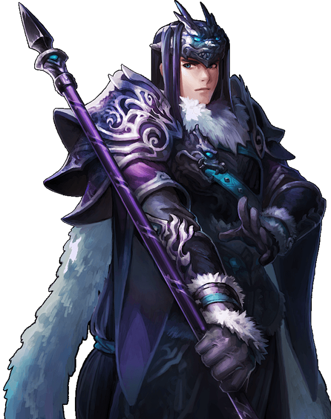 五虎大将军孟起立绘png