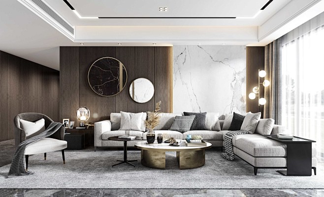 现代客厅室内设计拓者设计吧