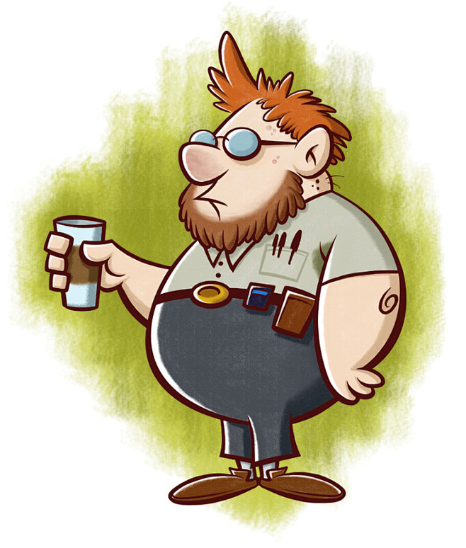 14:00:52加拿大插画师bob夸张有趣的漫画形象人物,角色,小可爱~疯孩纸