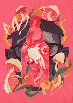 画法技巧插画手绘海报美食人物场景集合