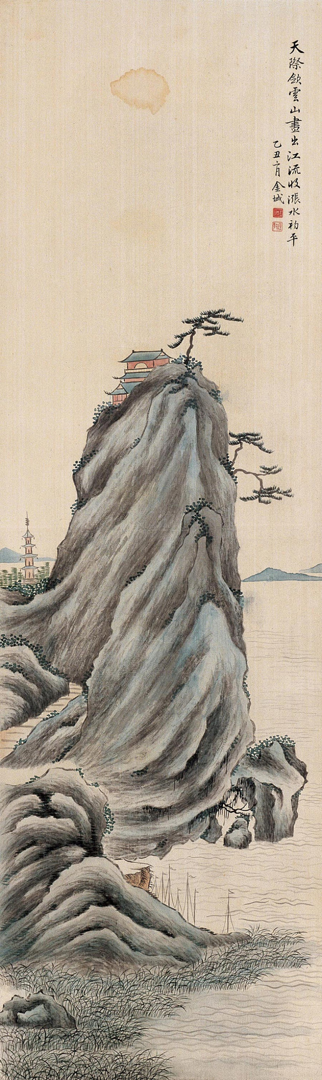 金城近代画家山水画清晰作品