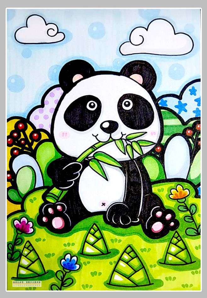 儿童画水彩笔画参考素材