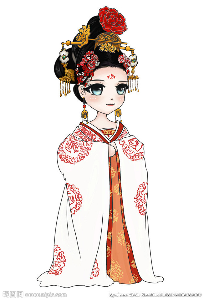 页面-花瓣网|陪你做生活的设计师 | 武则天卡通漫画形象