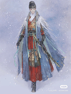 一个素材收集狂魔采集到板绘鉴赏 国风 中式 人设立绘