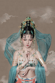 陆墨清采集到人像(汉服古装)