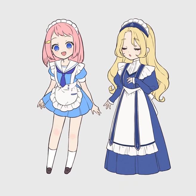 q版女仆装的服饰参考