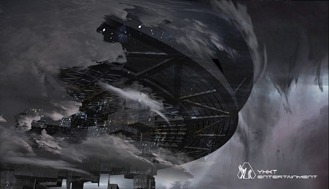 艺画开天末世科幻国漫《灵笼》场景概念图