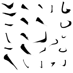 dtJRpxhx采集到书法笔触