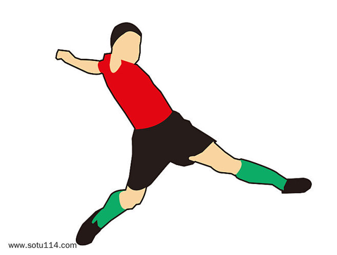 铲球足球运动抽象画png