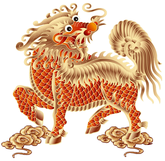 金麒麟手绘图案副本