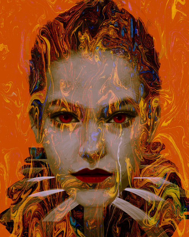 点光图层叠加插画