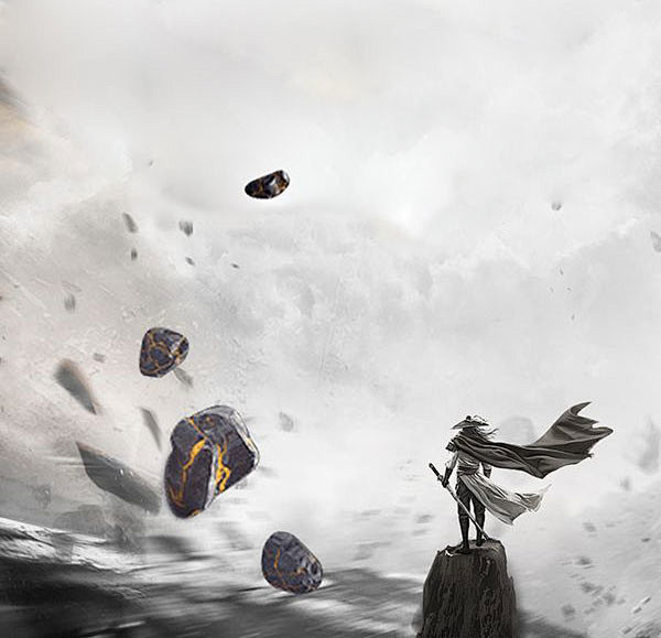 y采集玄幻仙侠小说封面底图