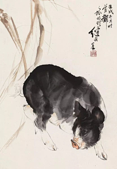 刘继卣羊国画作品图图片
