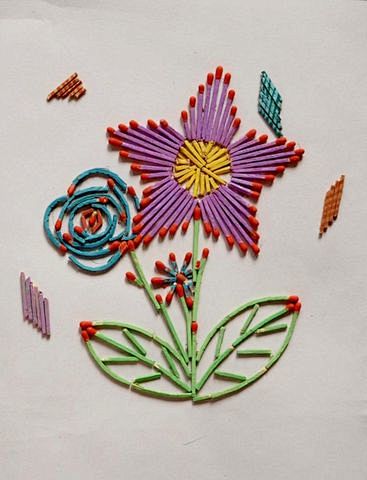 火柴贴画(教学课件)