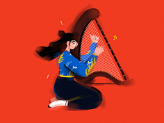 米田主动设计采集到DRAW_简约扁平插画
