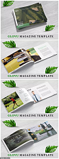 横版尺寸高尔夫杂志创意手册设计模板
