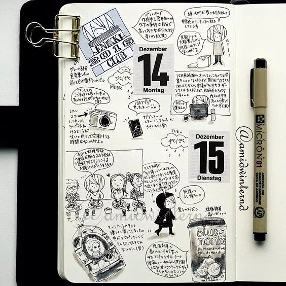 没有个像样的手账本,都不好意思说自己是个画