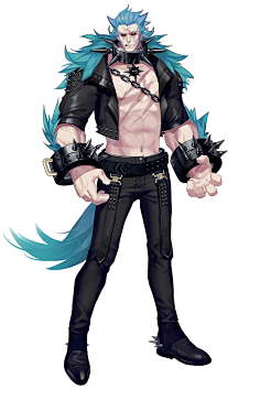 插画男性角色人外种族