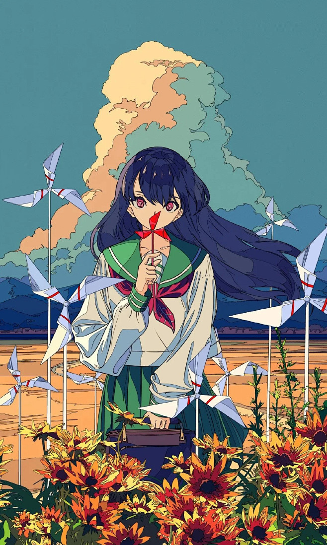 插画焦糖味的复古风日系插画光影真的厉害