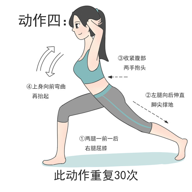瘦肚子练马甲瘦腿动作减肥减脂瘦身腹肌马甲线健身塑形瑜伽运动锻炼