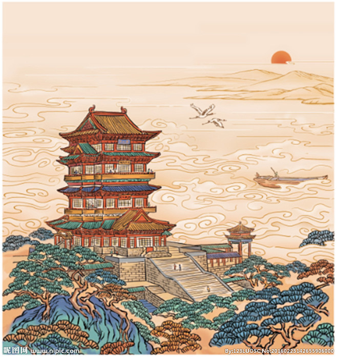 滕王阁万里江山图