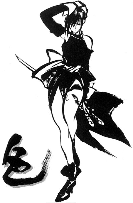 《侍魂》黑白人物水墨原画赏4