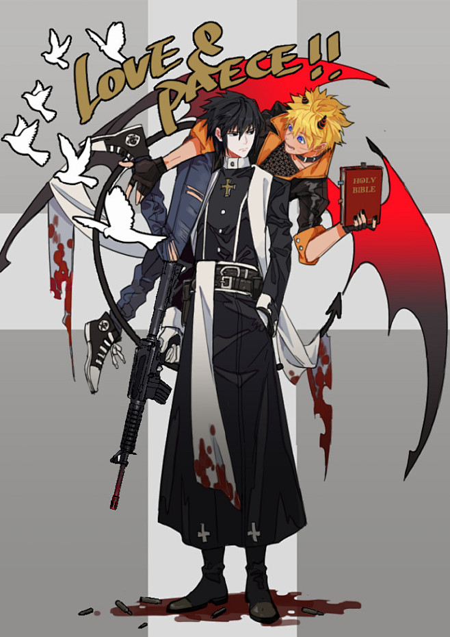 佐鸣paro这是一个发生在激进主义血腥神父与和平主义恶魔之间的故事