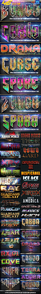 46 Movie Style Selection Bundle - Text Effects Styles