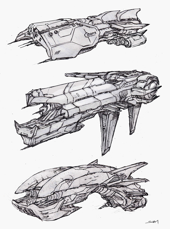 突然心血来潮发点自己搜集的科幻飞船图看图科幻吧百度贴吧