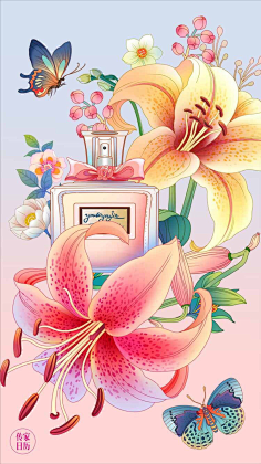 半拖采集到传统风插画