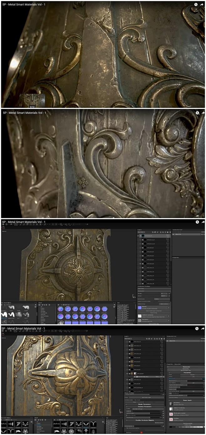 painter材质/sp金属材质/游戏美术资源/sp酷炫材质素材贴图nmti1lzf同