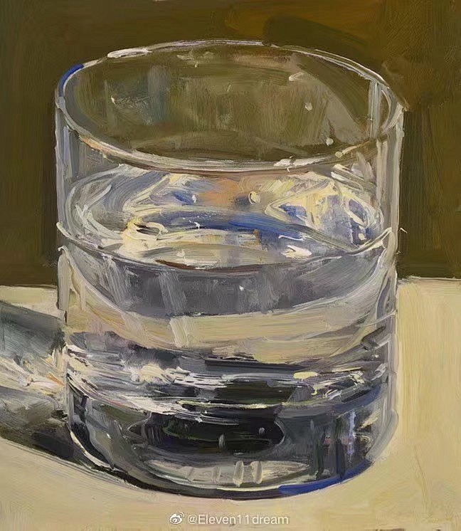 油画中的玻璃质感