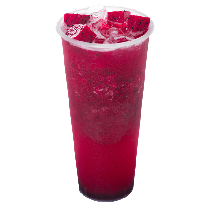 2500x2500火龙果水果茶2抖音爆款网红奶茶鲜榨果汁甜品水果茶饮美团